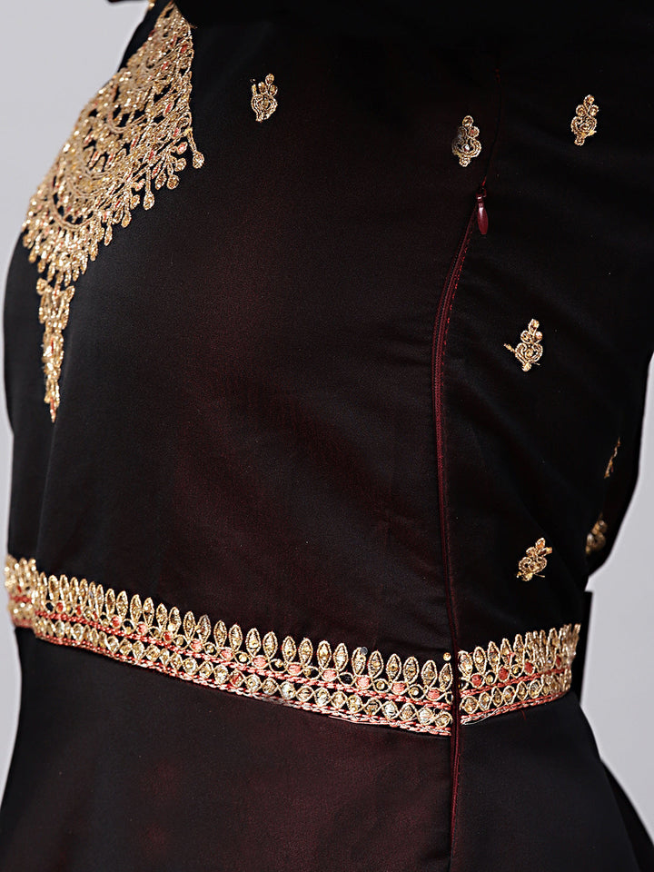 Embellished Gown with Zari and Resham Embroidery