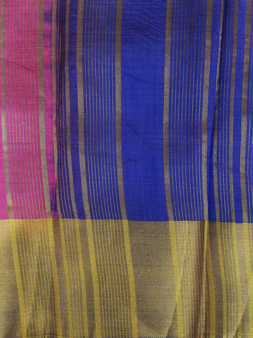 PInk & Blue Woven Design Banarasi Silk Saree