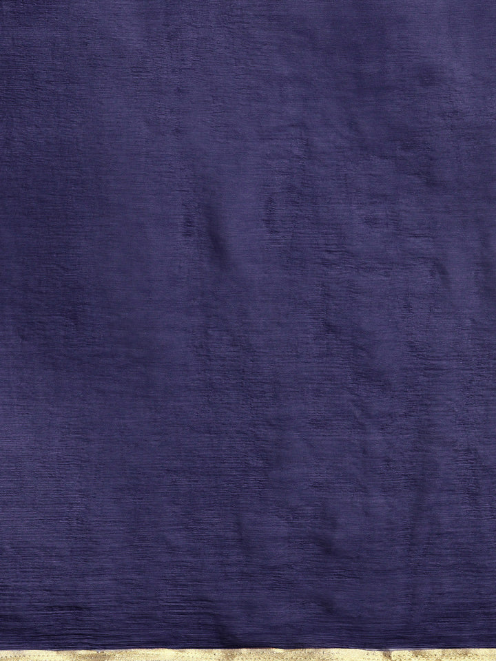 Hand-dyed Chiffon Leheriya Saree with Brocade Blouse