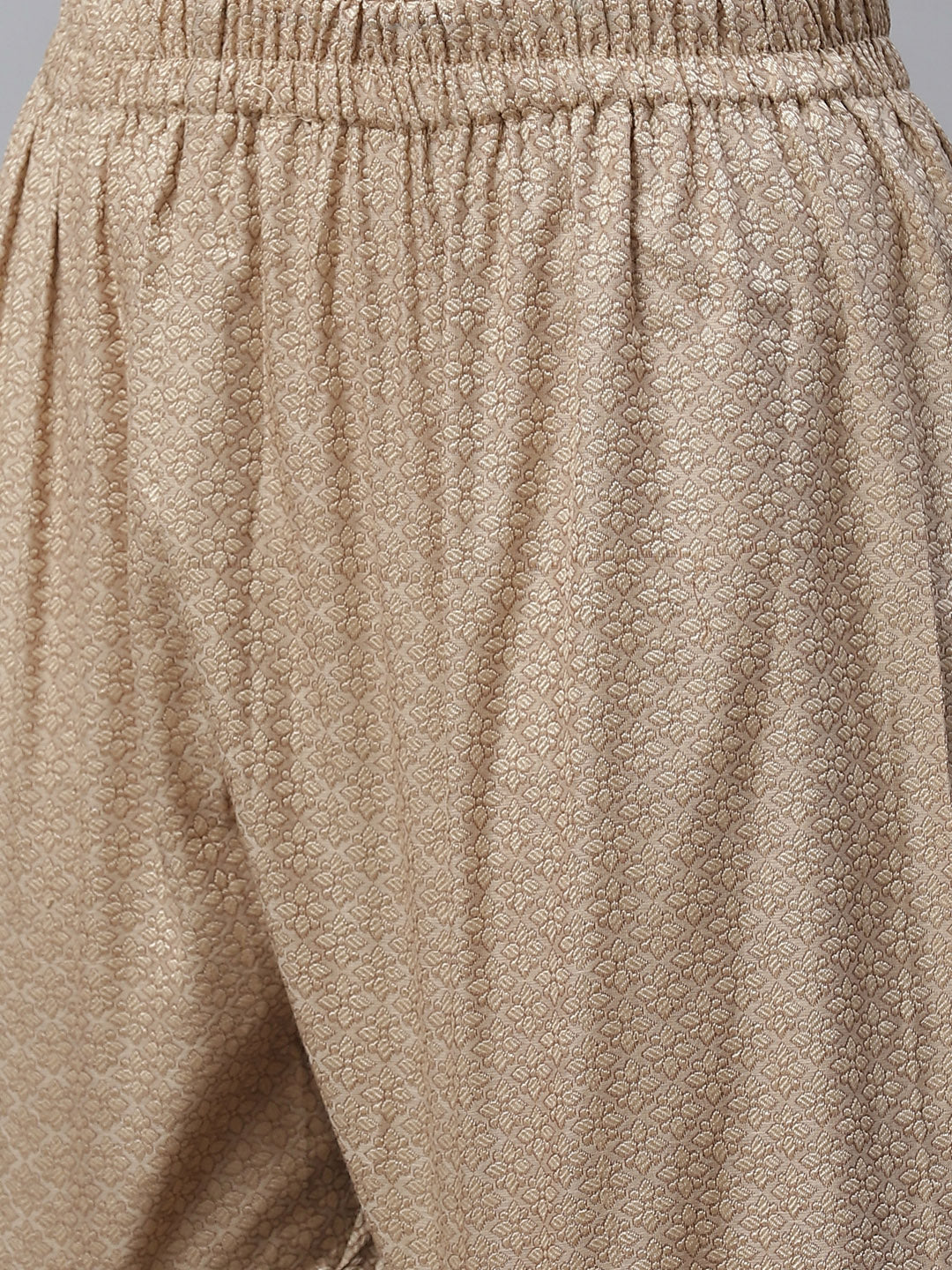 Handloom Chanderi Dress Material with Resham Weave Paisley Pattern & Banarasi Dupatta