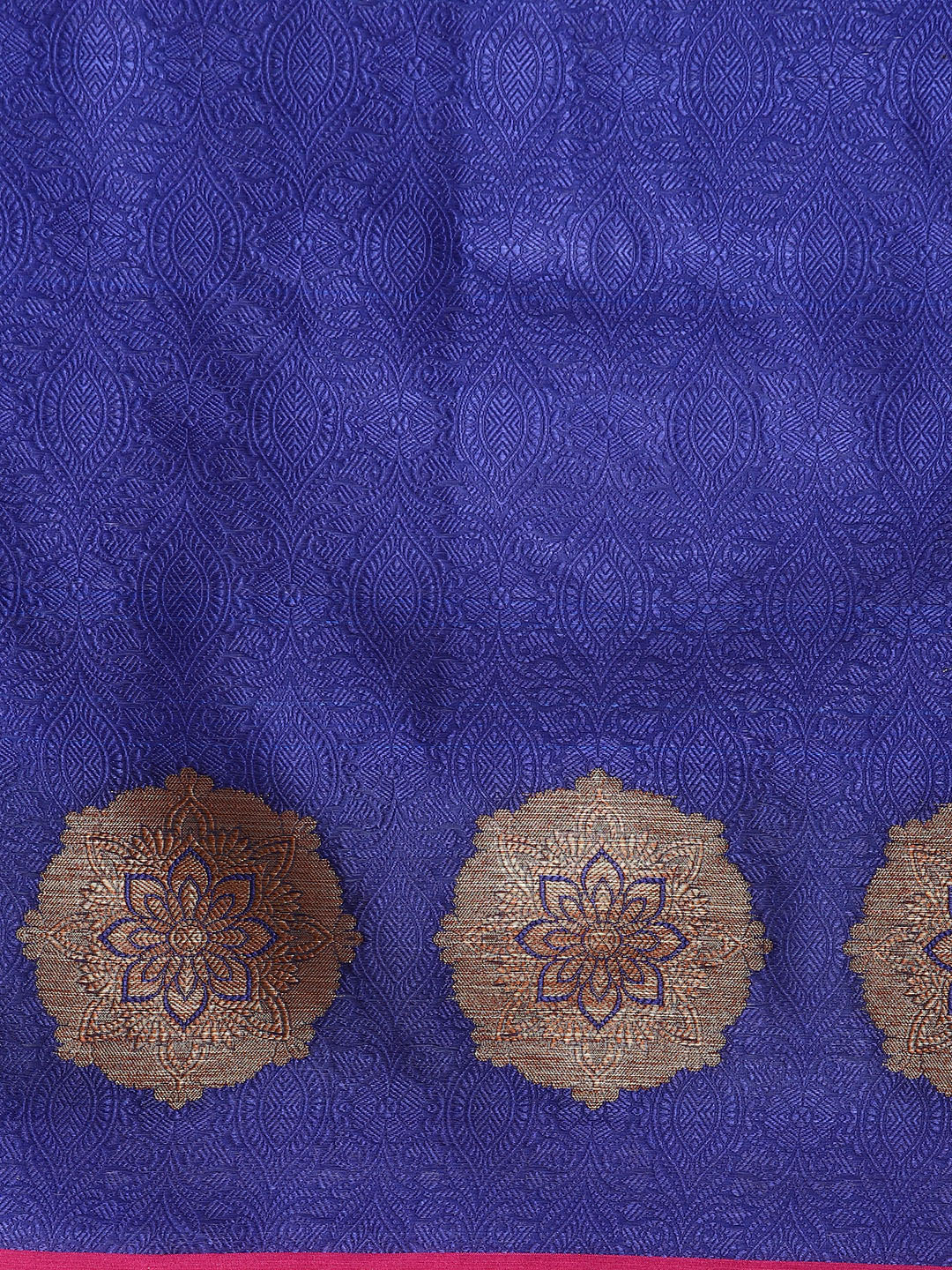 Banarasi Brocade Silk Saree with Floral Zari Weaving