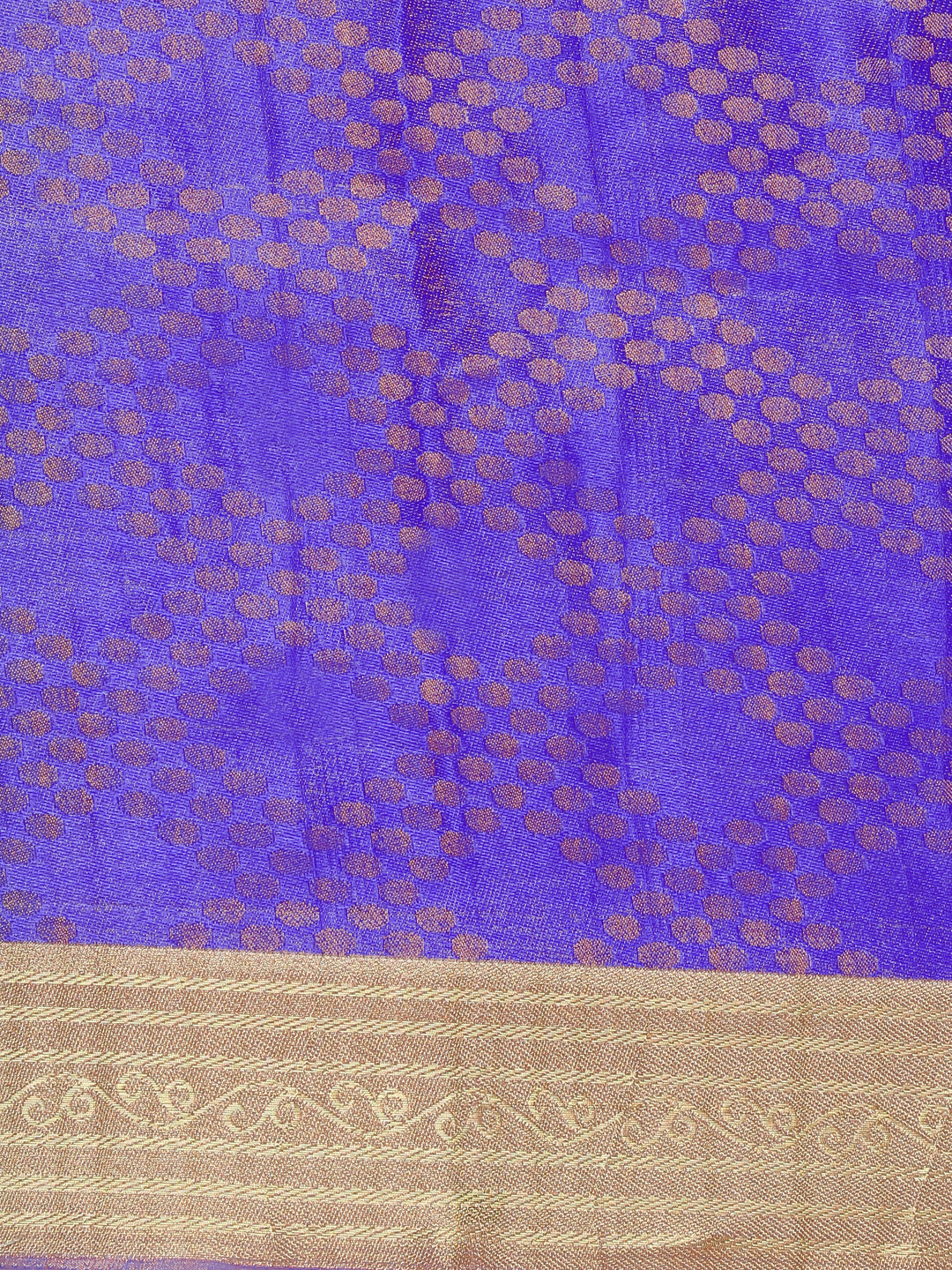 Purple & Gold Woven Design Banarasi Silk Saree