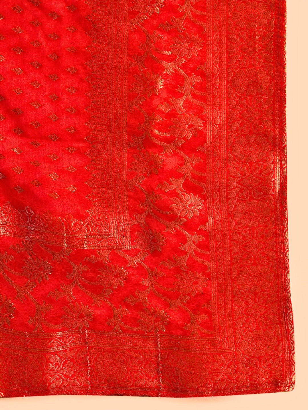 Zardozi Sequin Embroidered Kurta Set with Stylized Sleeves & Banarasi Handloom Dupatta