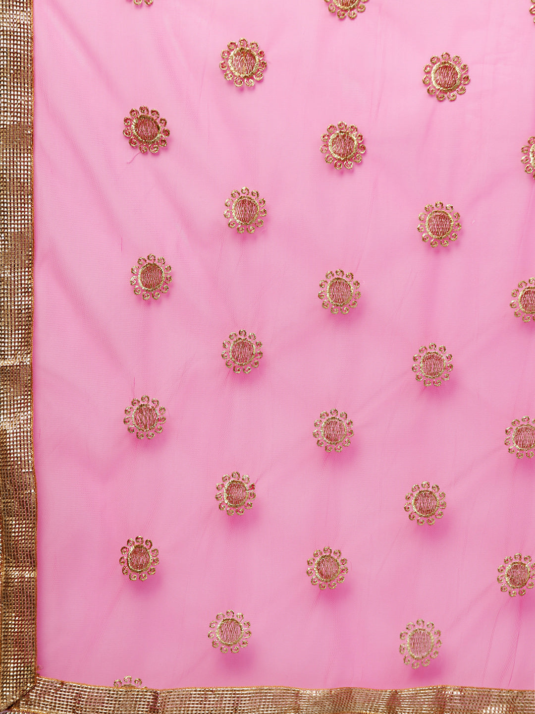 Chanderi Dress Material with Embroidered Dupatta