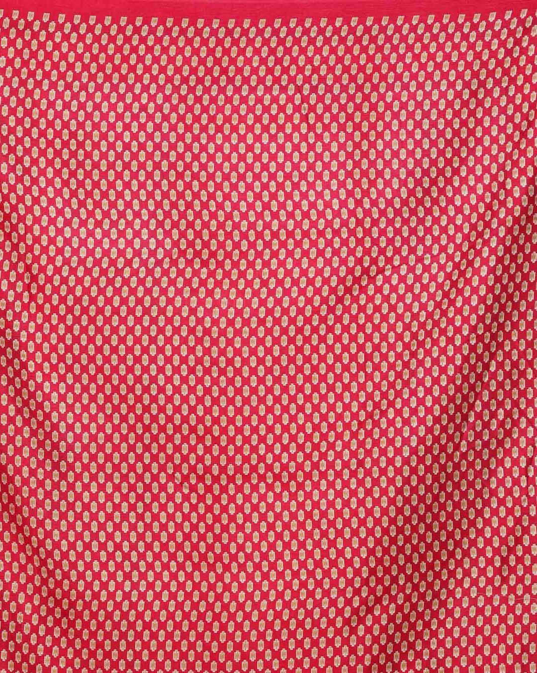 Fuchsia Patola Inspired Crepe Silk Printed  Saree with Ethnic Peacocks and Paisleys