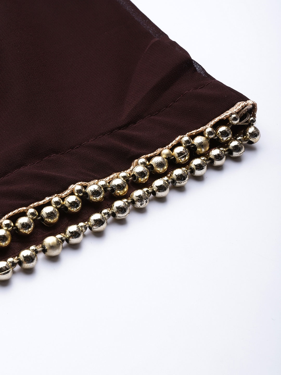 Made to Measure Sequence & Mirror Embroidery Peplum Sharara Suit Set With Pearl Tassels