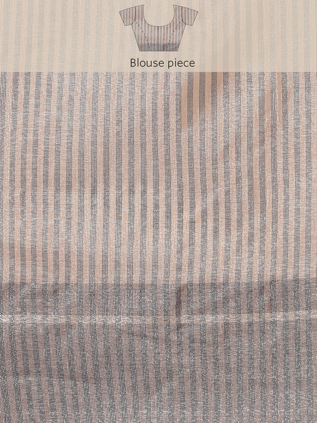 Pastel Chanderi Silk Banarasi Saree With Stylish Unstitch Grey Jacket