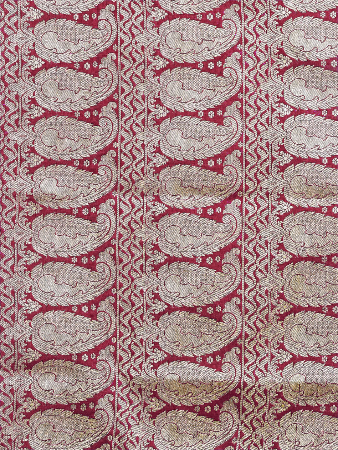 Banarasi  Silk Two-toned pink saree with Paisley handloom woven Design