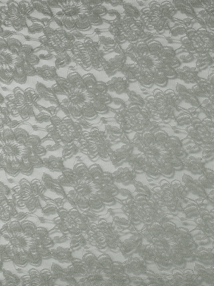 Chantilly Lace Ombre Saree With Floral Shiffli Embroidered Blouse