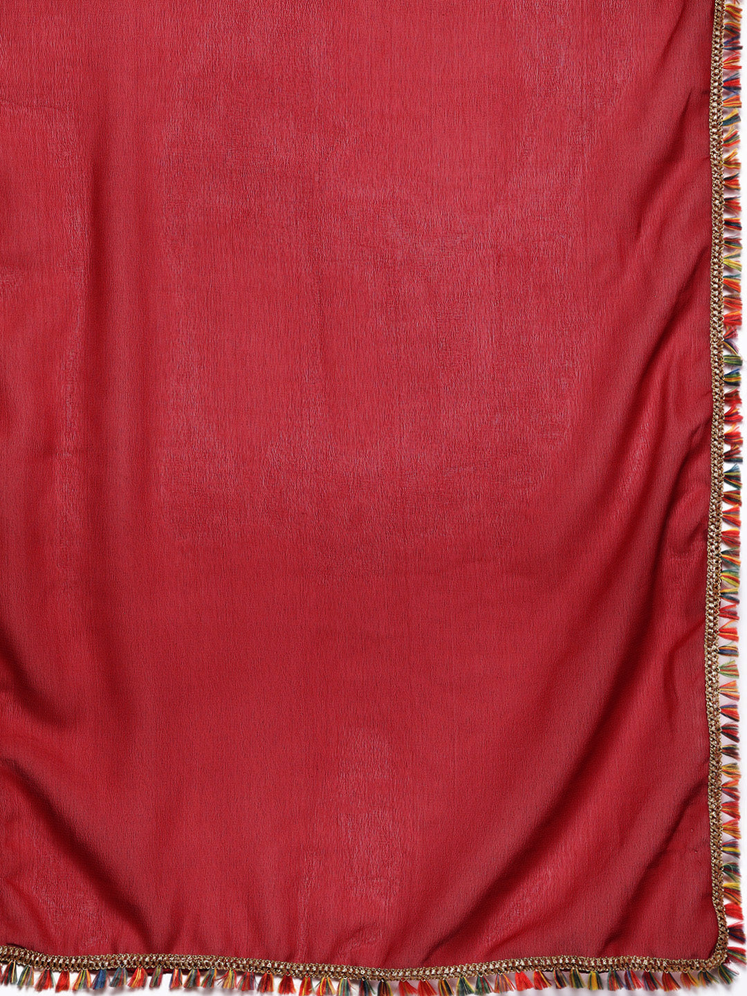 Georgettte Frilled Sharara Set Embellished With Resham Embroidery & Mirror Work, laces