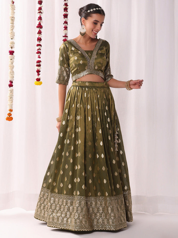 Banarasi Organza Lehenga Set