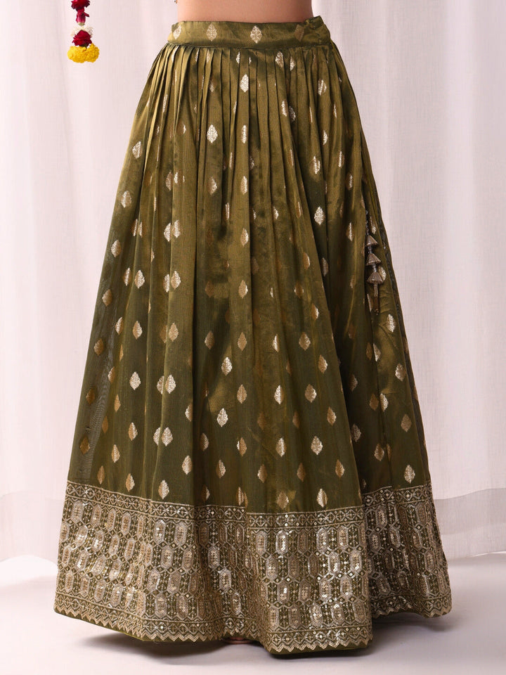 Banarasi Organza Lehenga Set