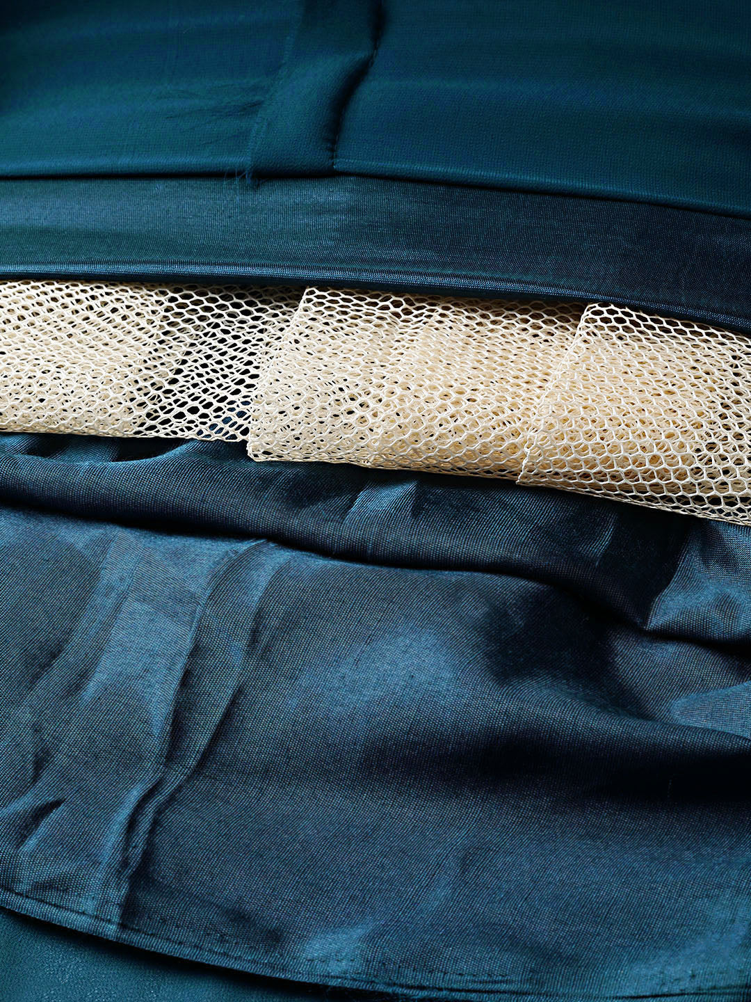 Cocktail Gown with Batwing Sleeves and Embroidered Dupatta