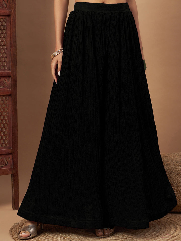 Chhabra 555 Georgette Indo-western Set with Sequin Embroidered Floor length Jacket & Pleated Skirt