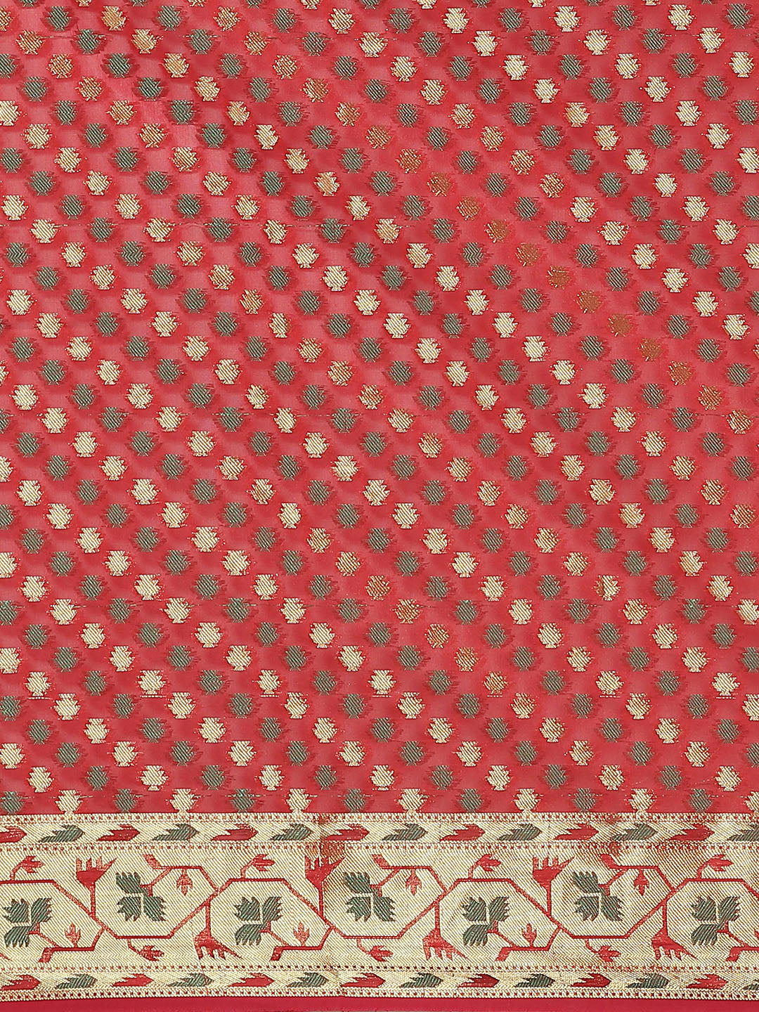 Banarasi Heritage of India Saree with Gold Zari & Resham Ikat Inspired Weaving
