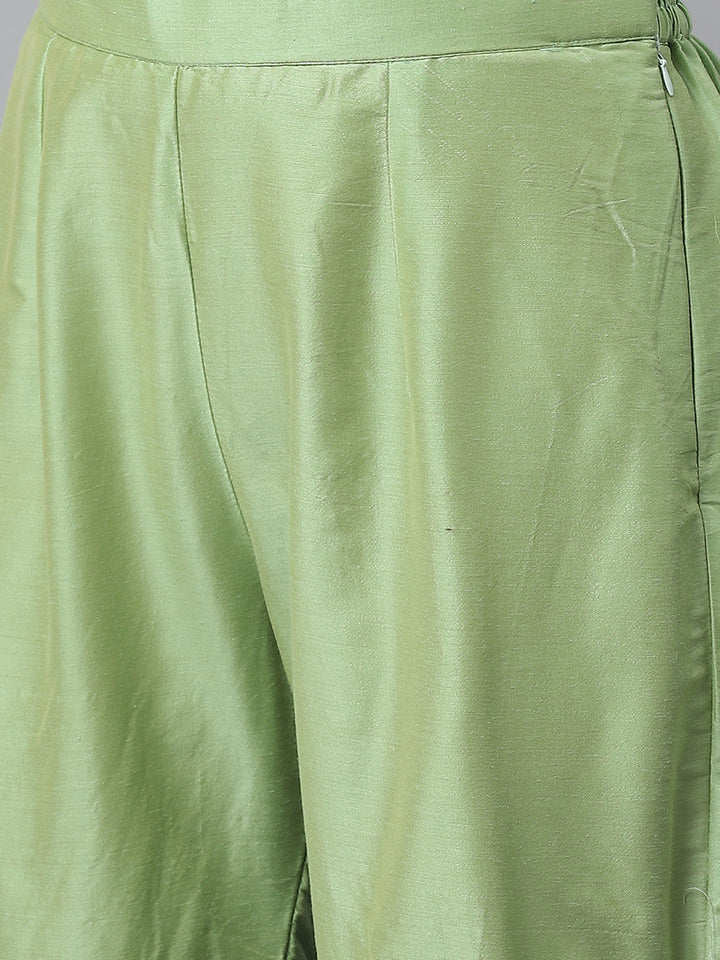 Banarasi Kurta Set with Zari meenakari Floral weaving and Handloom dupatta