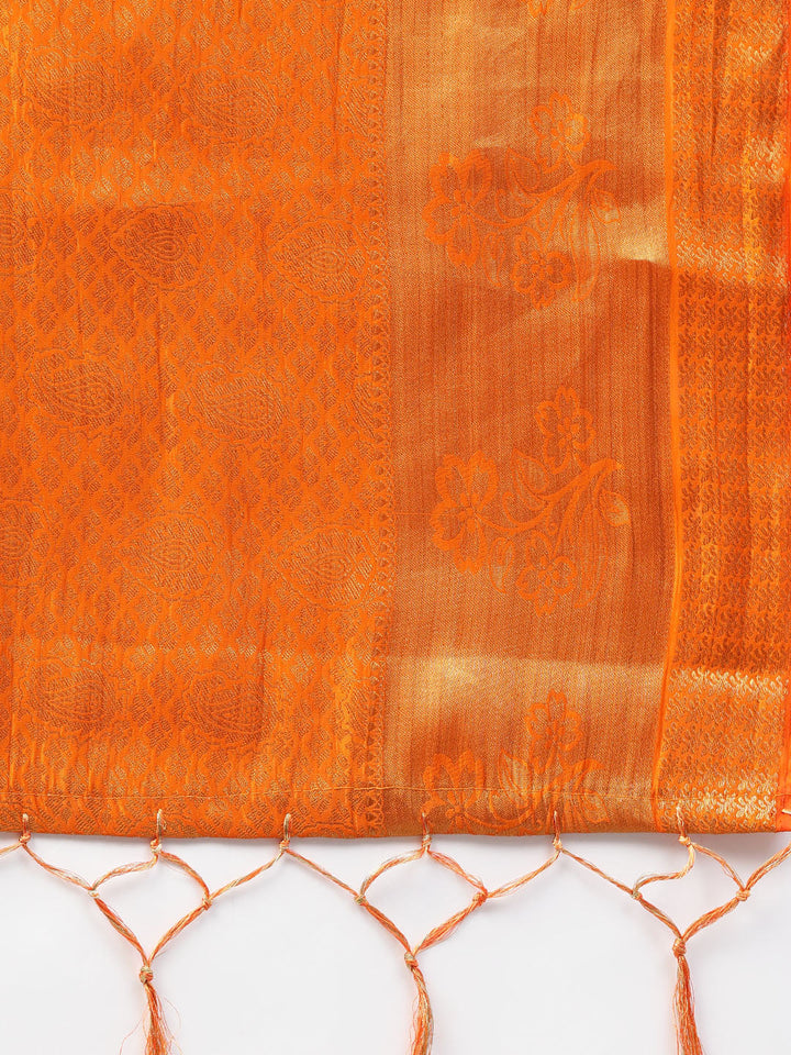 Digital Print Lehenga with Banarasi Dupatta and Embroidered Blouse