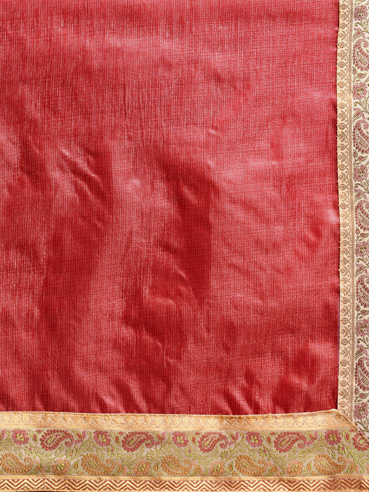 Tussar Silk Banarasi saree with Meenakari Pattern Border