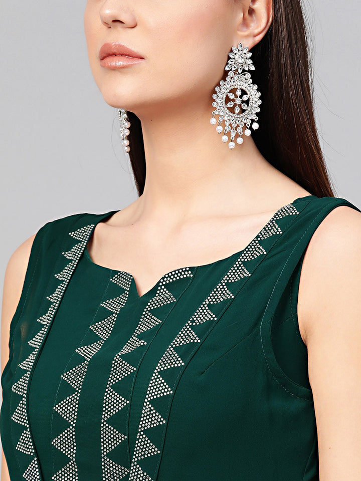 Georgette Cocktail Gown with Crystal Embellished Jacket