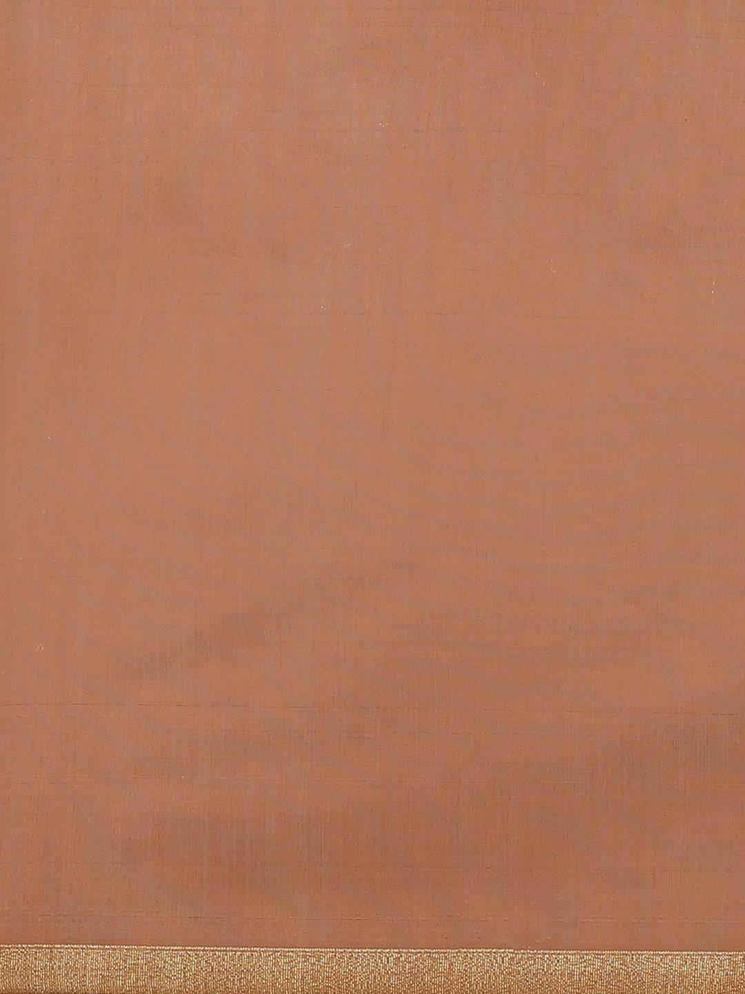 Banarasi Chanderi Saree with Heritage Temple Pallu & Gold Zari Temple Weaving Border