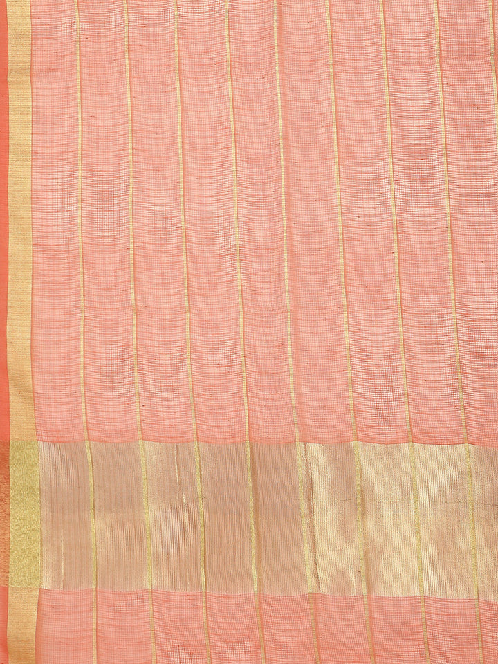 Chanderi Silk saree with intricate Zari weaving