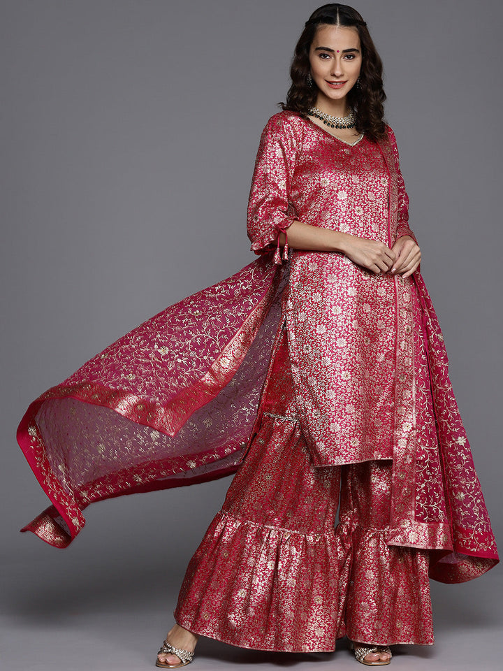 Unstitched Neemzari Banarasi Suit Salwar Set With Heavy Dupatta