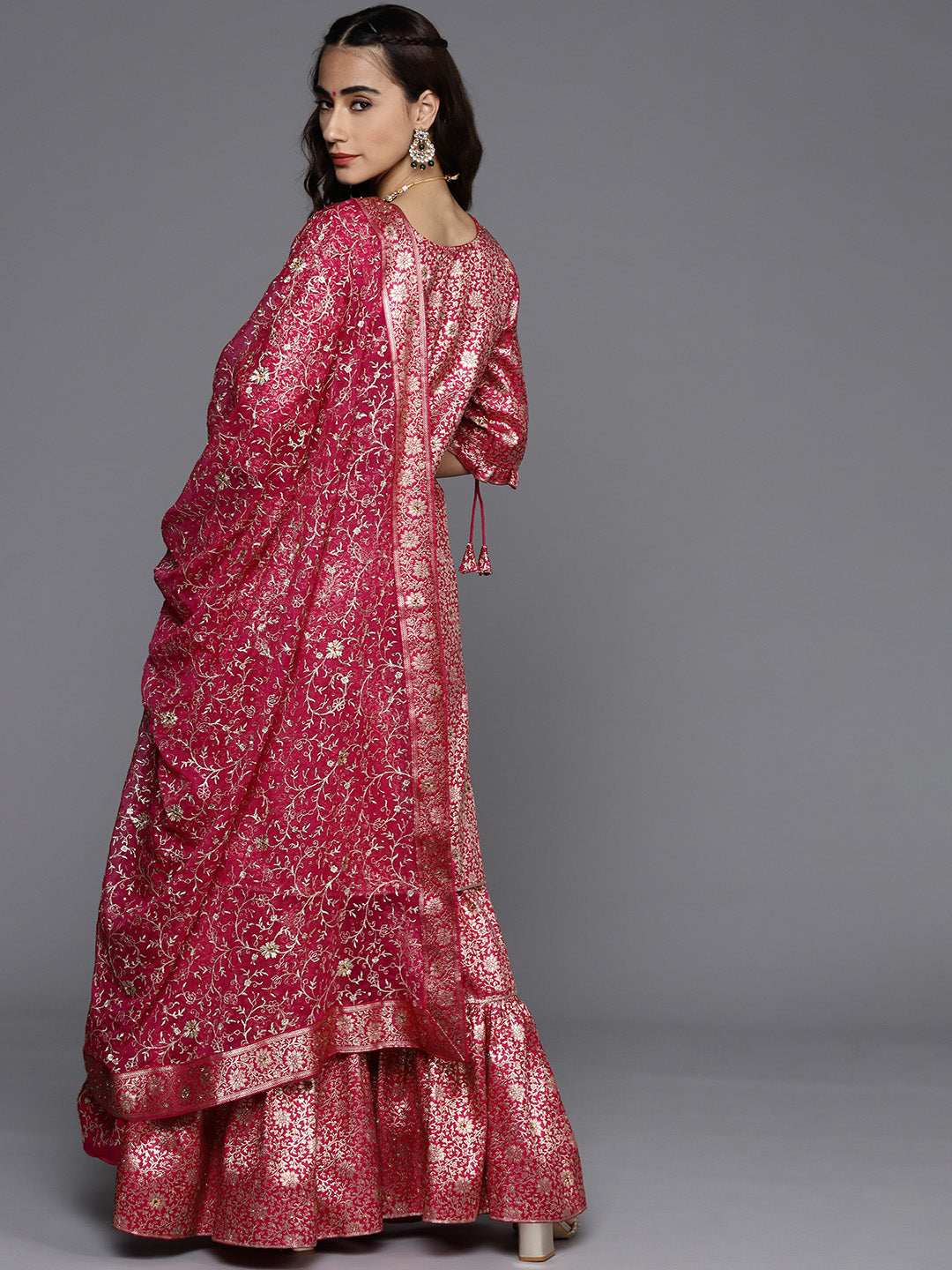 Unstitched Neemzari Banarasi Suit Salwar Set With Heavy Dupatta