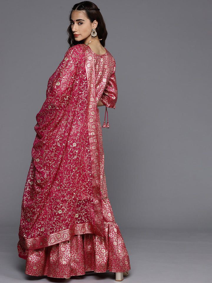 Unstitched Neemzari Banarasi Suit Salwar Set With Heavy Dupatta