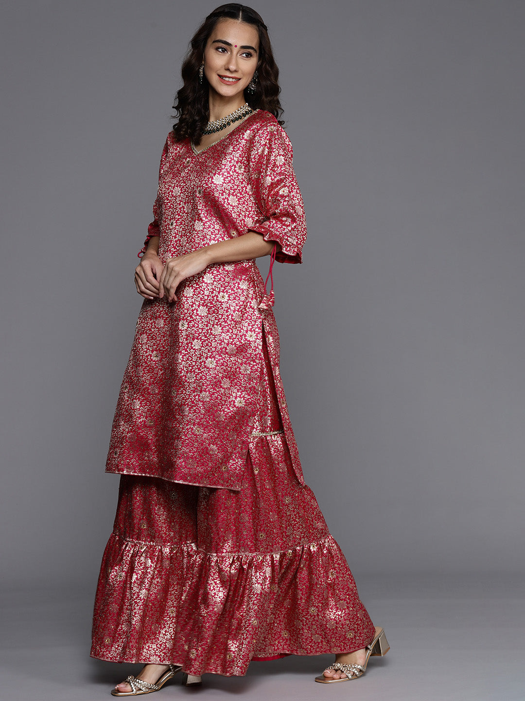 Unstitched Neemzari Banarasi Suit Salwar Set With Heavy Dupatta