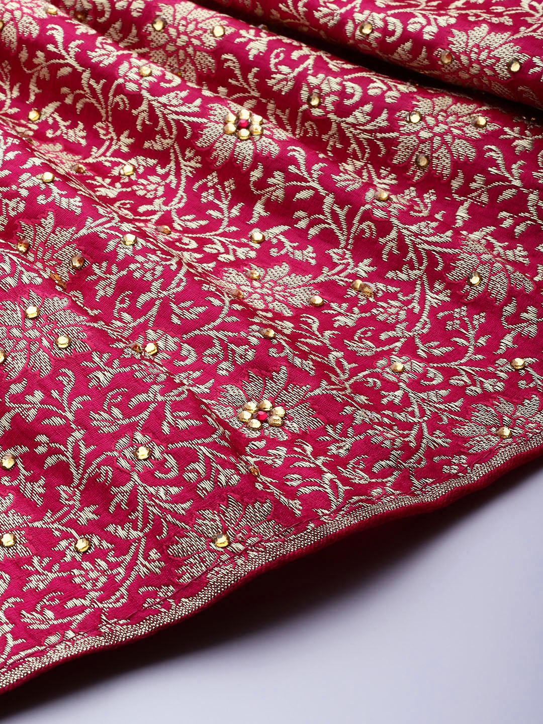 Unstitched Neemzari Banarasi Suit Salwar Set With Heavy Dupatta