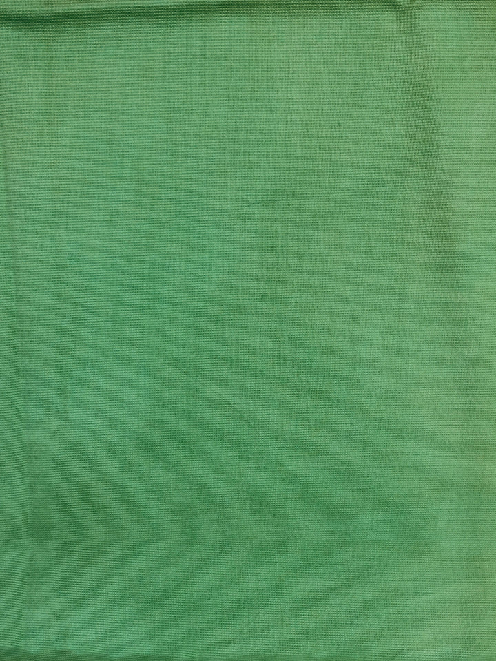 Emerald Green Chanderi Cotton Woven Zari Work Unstitched Dress Material With Dupatta