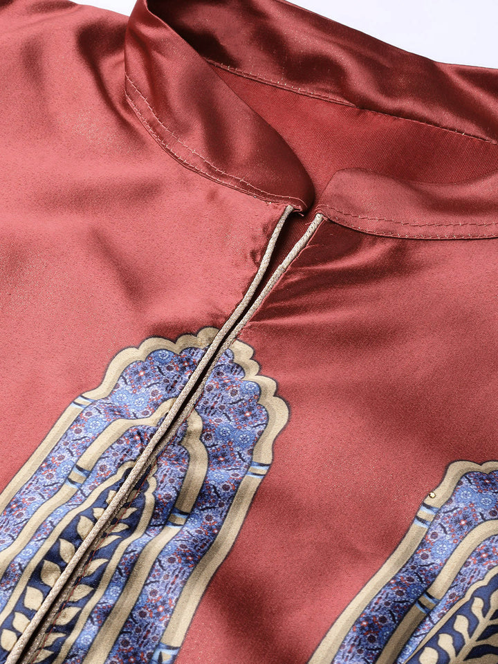 Digital Print Semi-stitched Lehenga with Embellished Dupatta