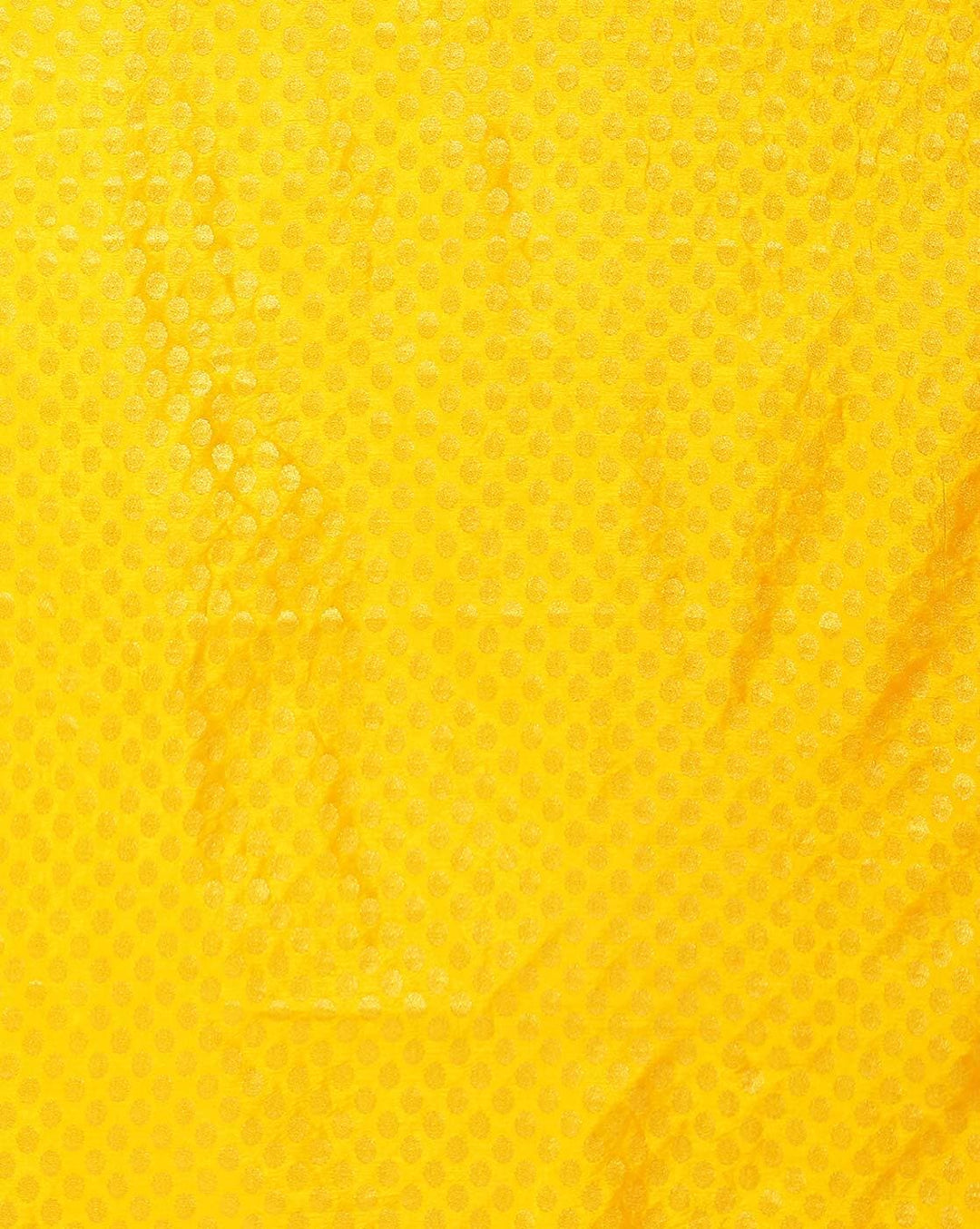 Yellow Chiffon "Binny" Style Saree with Zari Border and Brocade Blouse