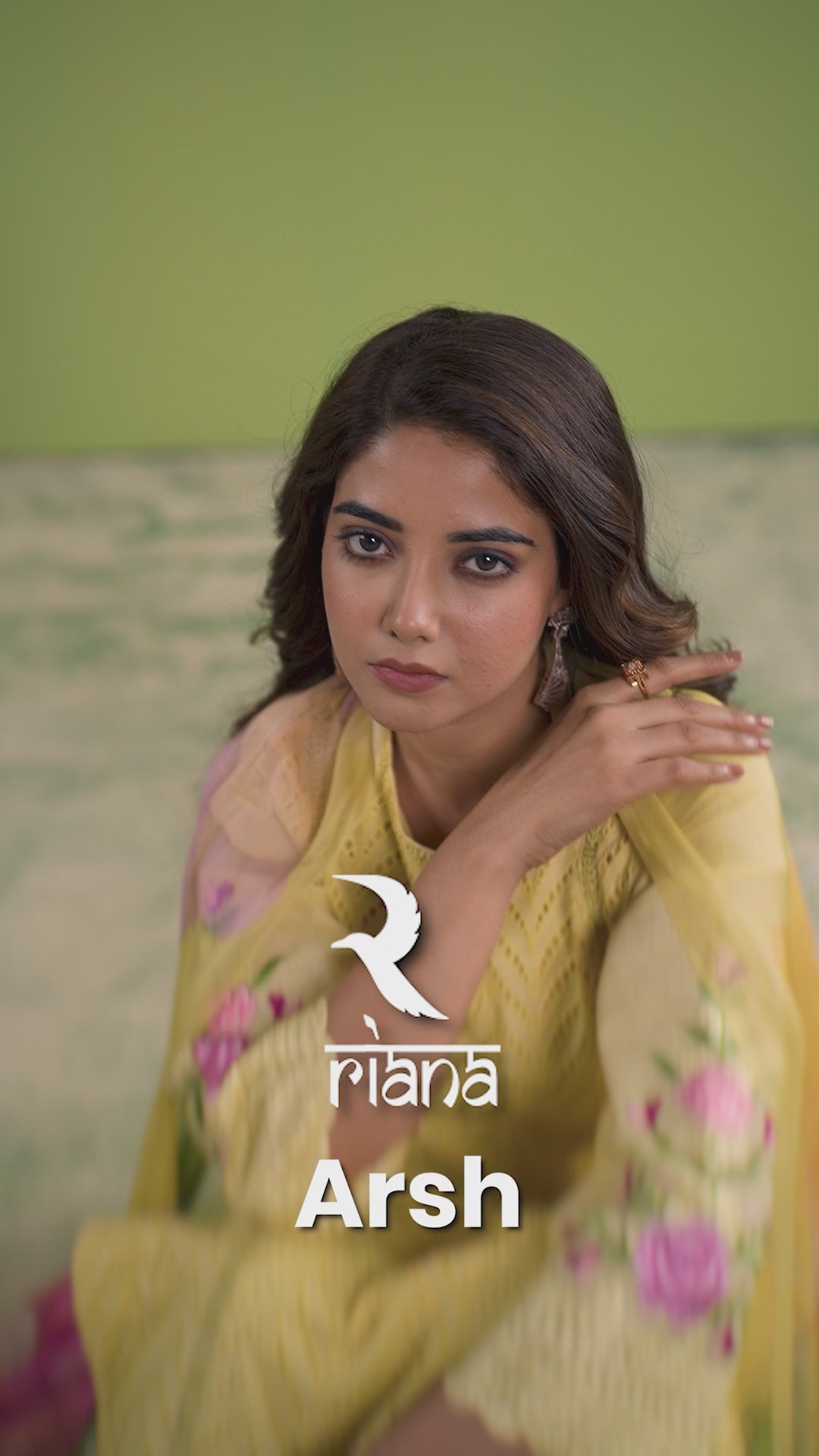 Chikankari & Floral Embroidered Straight Kurta & Trouser Set with Floral Printed Dupatta in Yellow