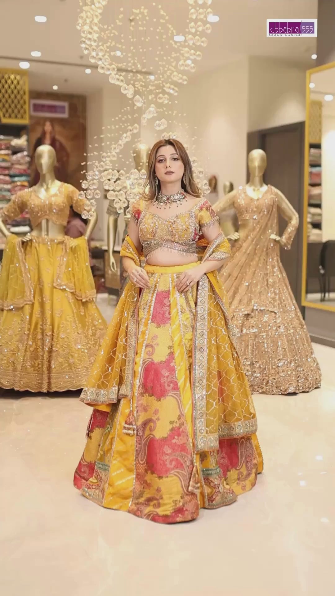 Banarasi Silk Meenakari Paisley Woven & Sequin Embellished Lehenga Choli with Dupatta in Mustard