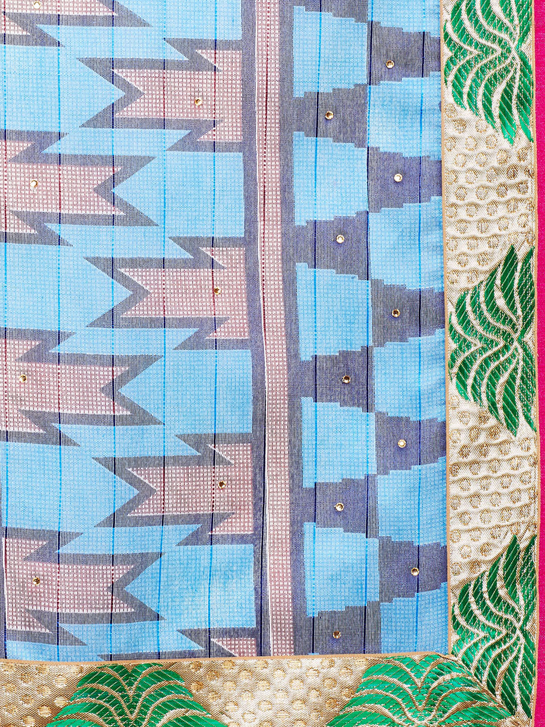 Cobalt Blue Coloured Art Silk Printed  Saree