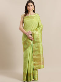 Chhabra 555 Dupion Silk saree with Zari Weaving Peacock Border and Rich Pallu