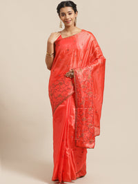 Tussar Banarasi Saree with Resham Paisley ,Floral Embroidery