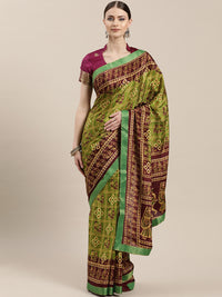 Bandhani Satin Crepe Saree