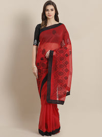 Chhabra 555 Chanderi Kota saree with intricate Resham Embroidery in a goemetrical  pattern