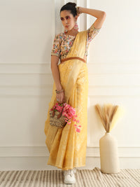 Chhabra 555 Pastel Ombre Chanderi Silk saree with Subtle Zari Geometric patterns