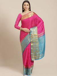 Banarasi Heritage Self Embossed Saree with Gold Zari, Paisley Motifs & Ombre dyeing