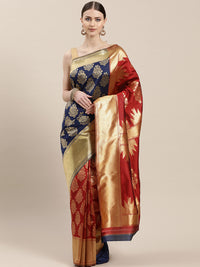Kanjiwaram inspired Half-and-Half Silk Saree