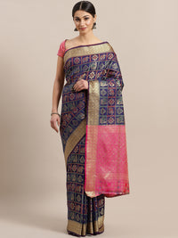 Chhabra 555 Gharchola Banarasi Silk saree with Meenakari/ Ethnic Peacock Motifs and heavy Blouse