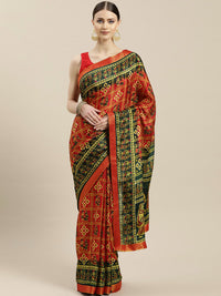 Bandhani Satin Crepe Saree