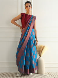 Chhabra 555 Traditional South Silk Saree with Mughal inspired Zari Woven Motifs