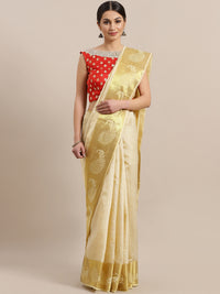 Chhabra 555 Dupion Silk saree with Zari Weaving Peacock Border and Rich Pallu